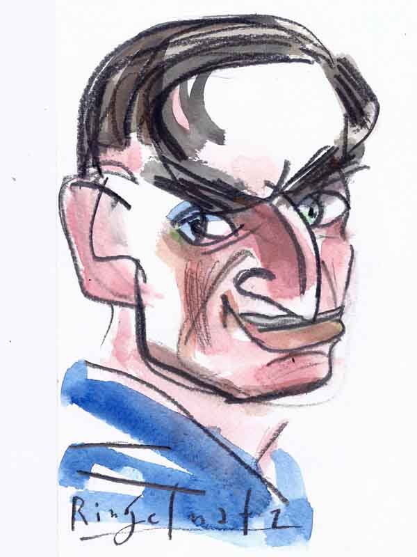 Ringelnatz, Joachim. Portrait von Wolf-Dieter Pfennig.