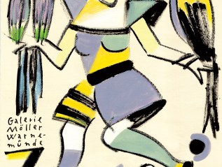 Wolf-Dieter Pfennig: Plakat Ausstellung „Zwei“ Warnemünde&nbsp;2017